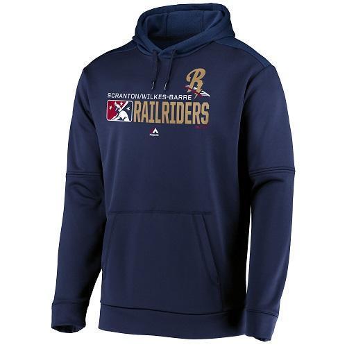 Scranton/Wilkes-Barre RailRiders Majestic Team Distinction Hooded Sweatshirt