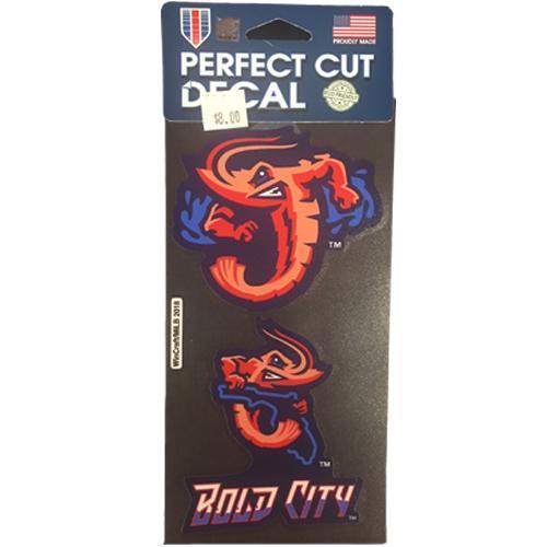 Jacksonville Jumbo Shrimp Double Logo Decal