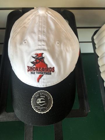 Delmarva Shorebirds Adjustable Fly Together Cap White/Black