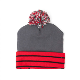 KNIT GREY/RED/BLACK TRASH PANDAS RC BEANIE