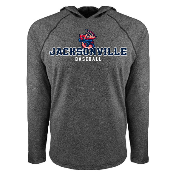 Jacksonville Jumbo Shrimp 108 Stitches Euro Raglan Hoodie Tee