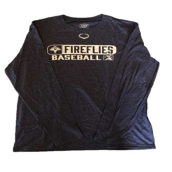 Columbia Fireflies Adult Navy Evoshield Longsleeve Tee