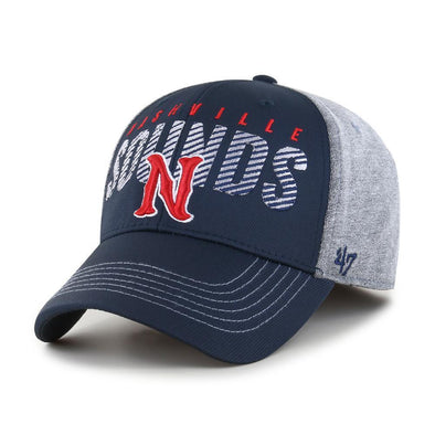 Nashville Sounds '47 Brand Grey Berwick Contender Stretch Fit Hat