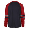 Nashville Sounds '47 Brand Navy & Red Wind Up Raglan Tee