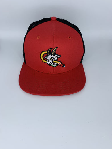 Hartford Yard Goats OC Sports Firefighter Goat Head Adjustable in Red