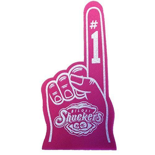 Biloxi Shuckers Foam-Hand Pink