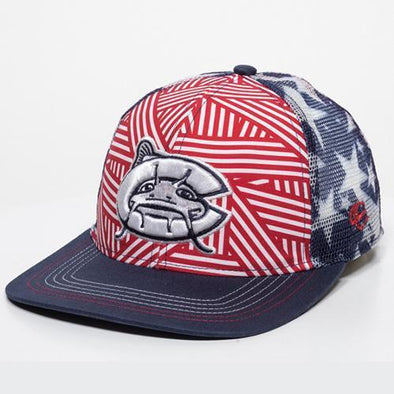 Carolina Mudcats Youth Red/Navy Freedom Snapback