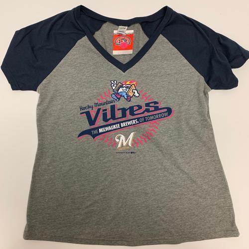Rocky Mountain Vibes Women's Vibes and Brewers V-Neck Tee