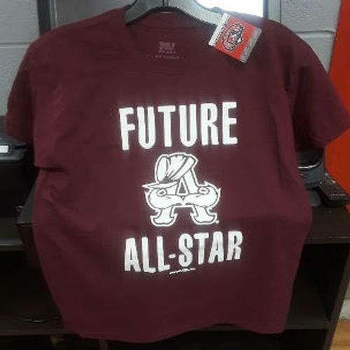 Auburn Doubledays Childs Maroon Future All  Star Tee