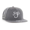 Jacksonville Jumbo Shrimp '47 Charcoal Snapback Cap