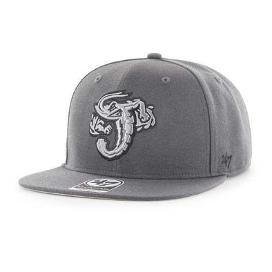 Jacksonville Jumbo Shrimp '47 Charcoal Snapback Cap