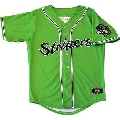 Gwinnett Stripers STRIPERS YOUTH ALT GREEN JERSEY