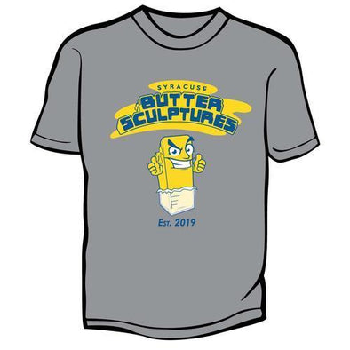 Syracuse Mets Grey Butter Sculptures Youth T-shirt
