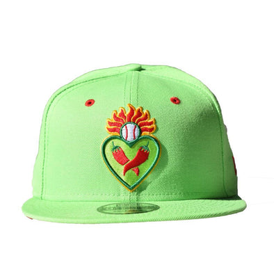 Corazones Lime Green Snapback