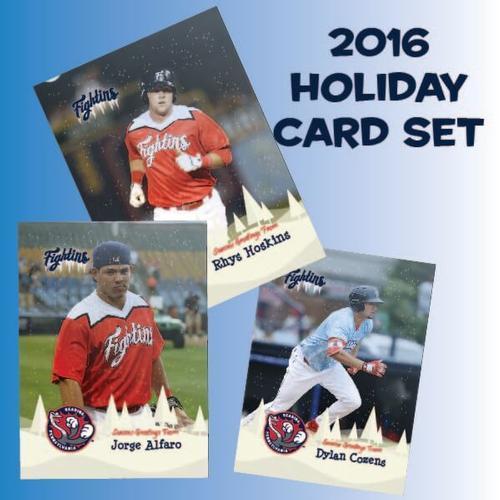 Reading Fightin Phils 2016 Holiday Themed Card Set