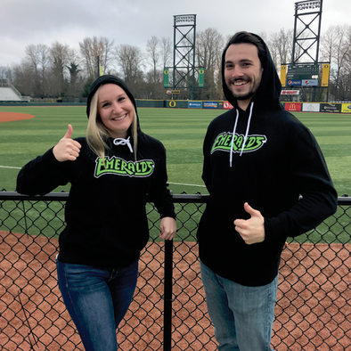 Eugene Emeralds Script Hoodie