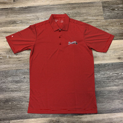 Atlanta Braves Antigua Quest Polo- Red