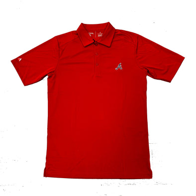 Atlanta Braves Antigua Tribute Polo- Red