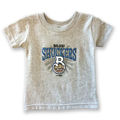 Biloxi Shuckers Tee-Infant Sunburst Gray