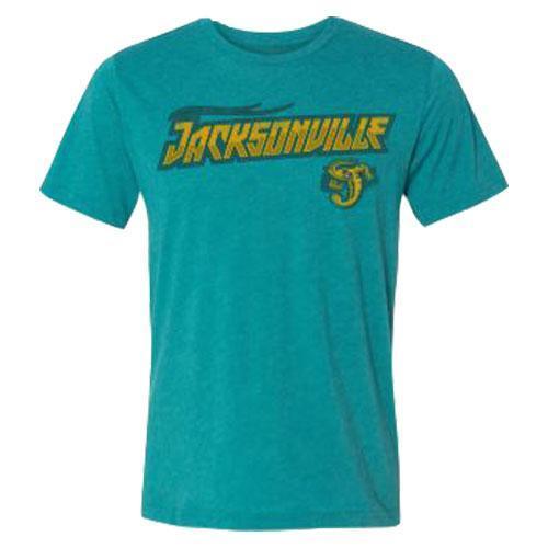 Jacksonville Jumbo Shrimp 108 Stitches Teal Jacksonville Tee