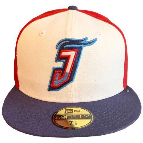 Jacksonville Jumbo Shrimp New Era J Logo Pinwheel 59Fifty