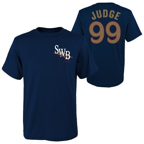 Scranton/Wilkes-Barre RailRiders Youth Aaron Judge RailRiders Name/Number Tee