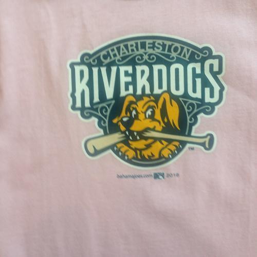 Charleston RiverDogs Youth Primary Logo Pink
