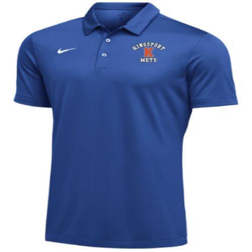 Kingsport Mets Nike Golf Blue Polo