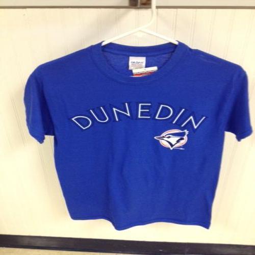 Dunedin Blue Jays DBJ Road Letter Royal Tee