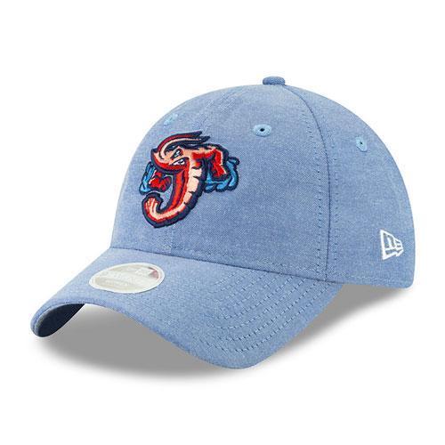 Jacksonville Jumbo Shrimp New Era Ladies Linen Leap 9Twenty