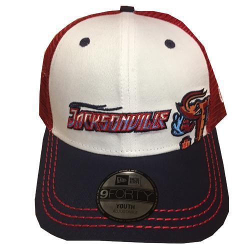 Jacksonville Jumbo Shrimp New Era Youth Logo Play 9Forty