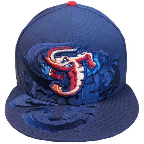 Jacksonville Jumbo Shrimp New Era Logo Spill 9Fifty