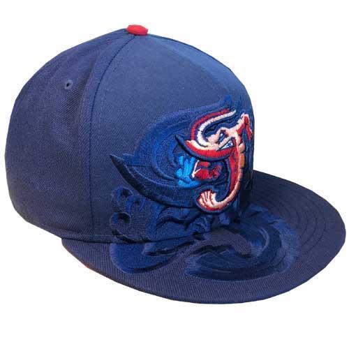 Jacksonville Jumbo Shrimp New Era Logo Spill 9Fifty