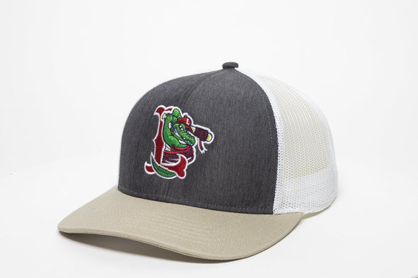 Lowell Spinners Grey/Tan Trucker Cap