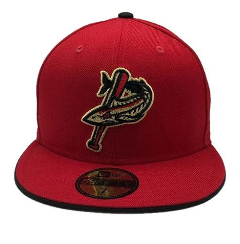 Pensacola Blue Wahoos New Era Patriot Series Cap Red & Gold