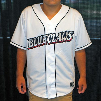Lakewood BlueClaws Adult White Home Jersey