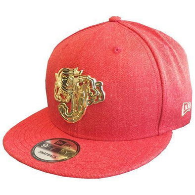 Jacksonville Jumbo Shrimp New Era Red Metal Framed 9Fifty