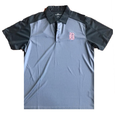 Barons "B" Black and Grey Polo