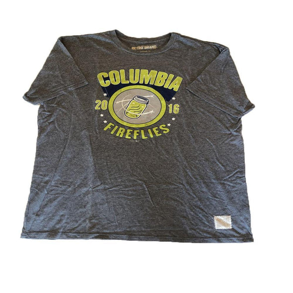 Columbia Fireflies Adult Grey Mason Jar Mock Twist Tee