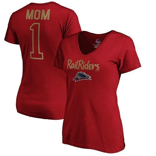 Scranton/Wilkes-Barre RailRiders Majestic #1 Mom T-Shirt