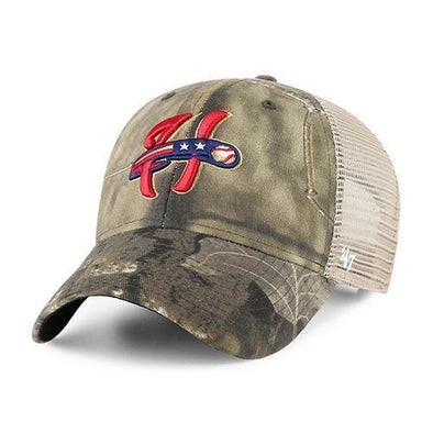 Harrisburg Senators '47 Brand Mossy Oak Bawl Trucker Cap