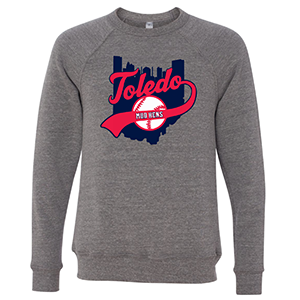 Toledo Mud Hens Baseball Skyline Crewneck Sweatshirt