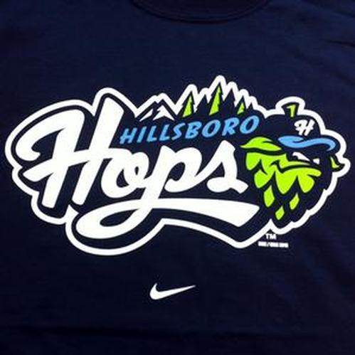 Nike Youth Tee - Navy, Hillsboro Hops