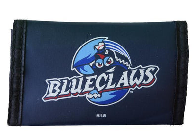 Lakewood BlueClaws Nylon Trifold Wallet