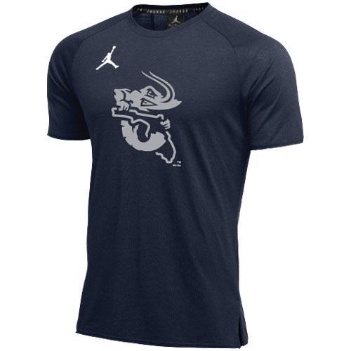 Jacksonville Jumbo Shrimp Jordan Alpha Dry Navy Tee