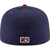 Auburn Doubledays New Era 59FIFTY Navy/Scarlet "DD" Cap