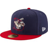 Auburn Doubledays New Era 59FIFTY Navy/Scarlet "DD" Cap