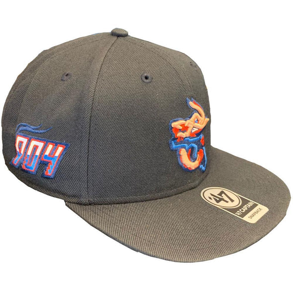 Jacksonville Jumbo Shrimp '47 Navy Sure Shot Capt. Snapback