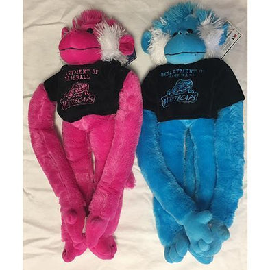 West Michigan Whitecaps Neon Plush Clinging Monkey