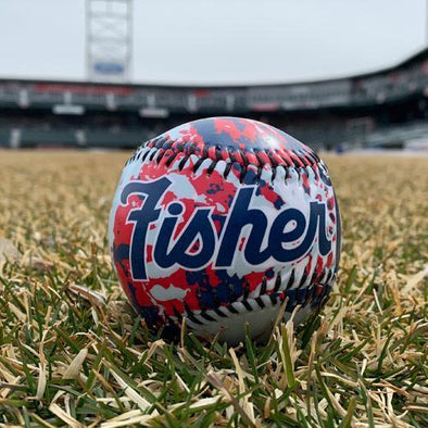 New Hampshire Fisher Cats Tye-Dye Baseball